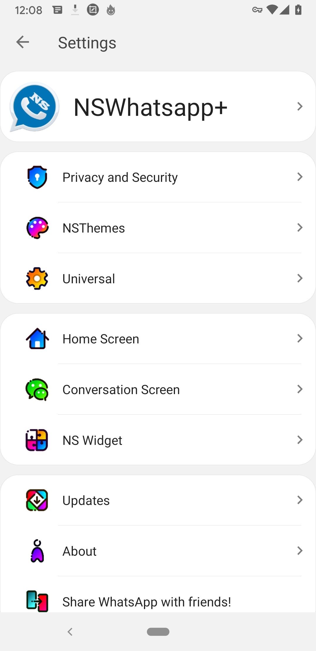 WhatsApp GB Azul Antigo
